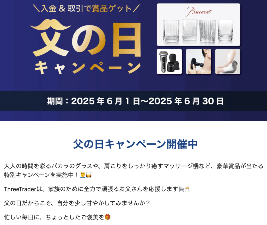 ThreeTrader「父の日
